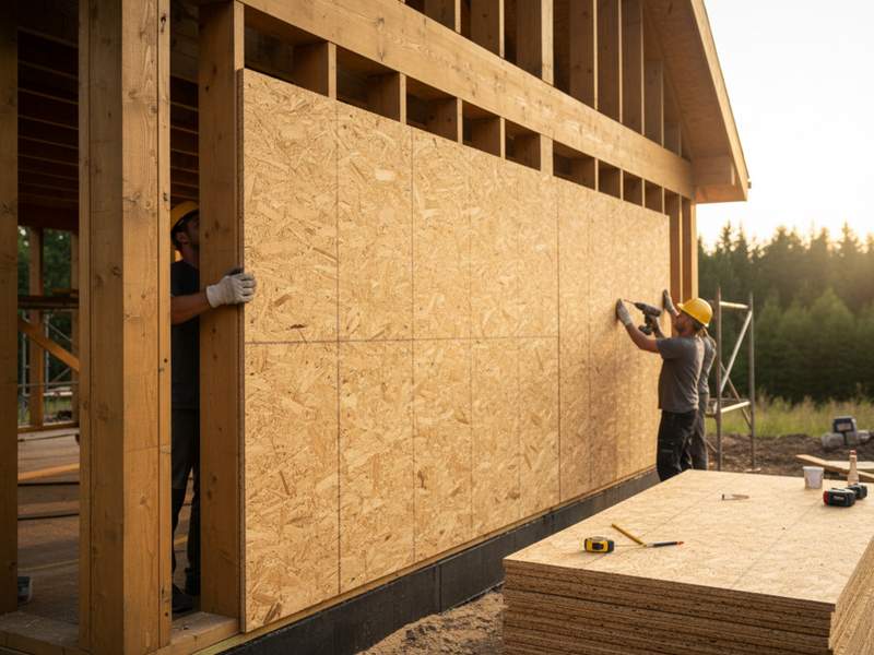 Montaj panouri OSB pe pereții exteriori